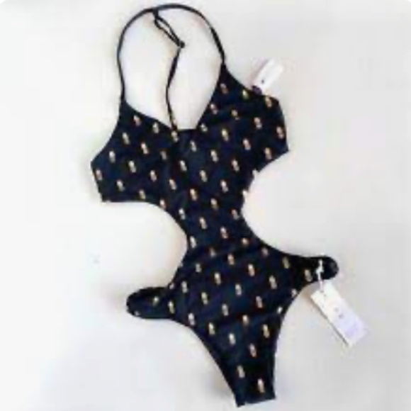 Spiritual Gangster Pineapple One Piece Swimsuit - Picture 2 of 2